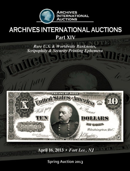 Cover Archives International Auctions Sale 14