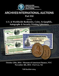 Cover Archives International Auctions Sale 21