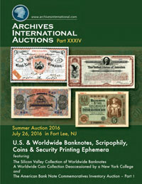 Cover Archives International Auctions Sale 34