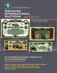 Cover Archives International Auctions Sale 36