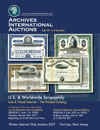 Cover Archives International Auctions Sale 39