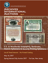 Cover Archives International Auctions Sale 41