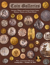 Cover Stack's Coin Galleries sale